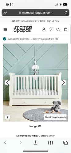 Cot bed - cot,
