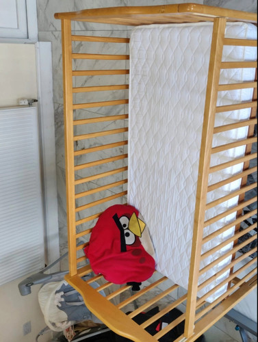 Wooden nursery cot bed - nursery,