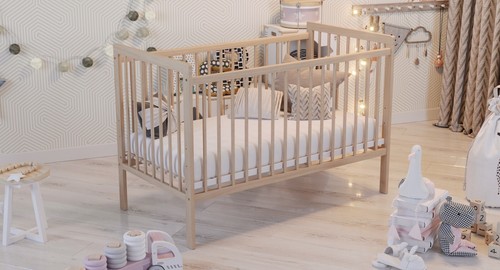 Baby cot with - baby, mattress