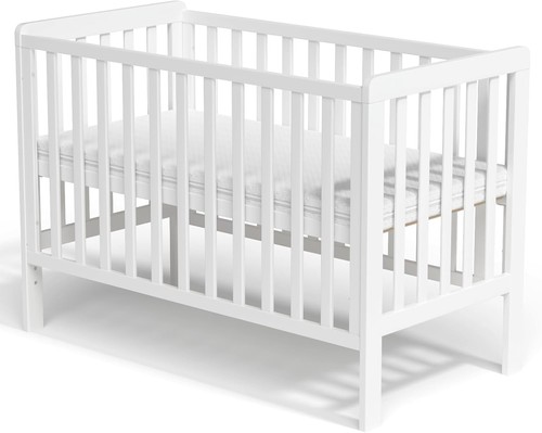 Wooden baby cot bed with - baby,