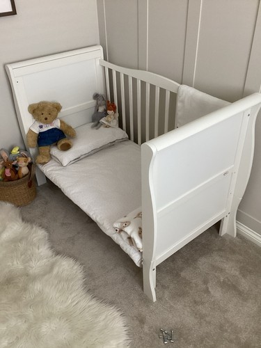 Wooden cot bed toddler - wooden,