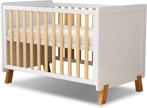 Alex wooden baby cot - wooden,