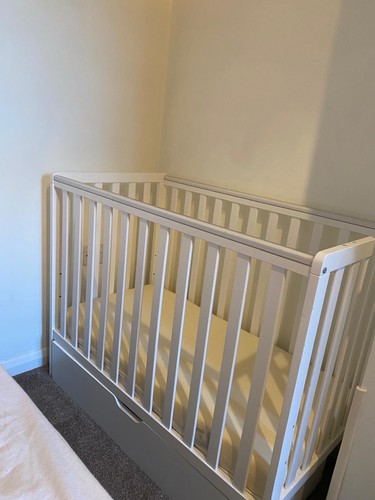 White wooden nursery - wooden,
