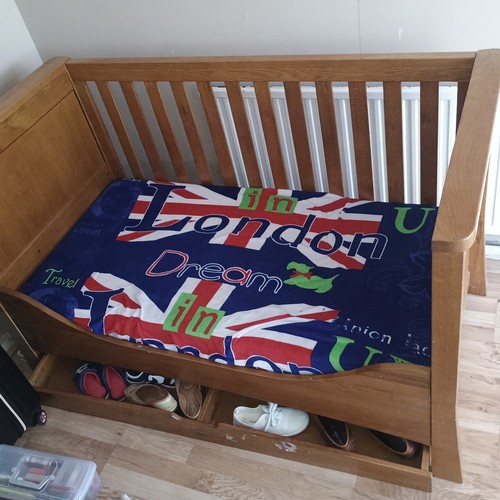 Wooden nursery cotbed - nursery, cotbed/cot