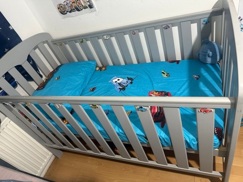 Grey wooden baby - wooden,
