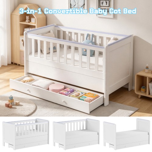 Wooden baby cot - 3,