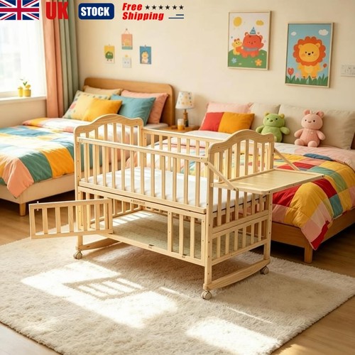 Wooden baby cot bed - cot,