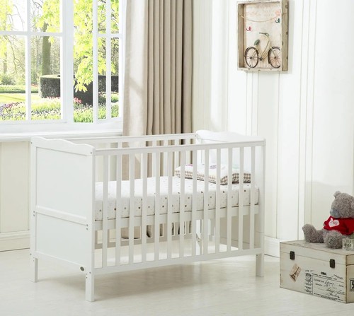 Wooden baby cot bed orlando - wooden,